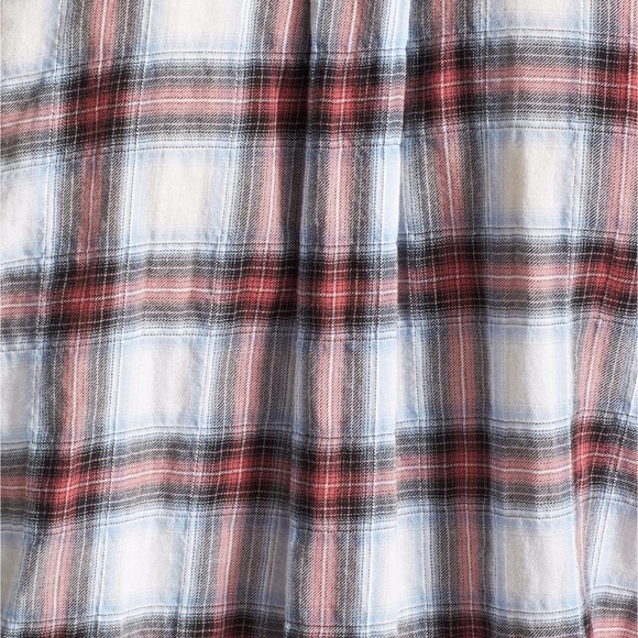 Sam Edelman Cold Shoulder Plaid Shirt - Picture 6 of 6